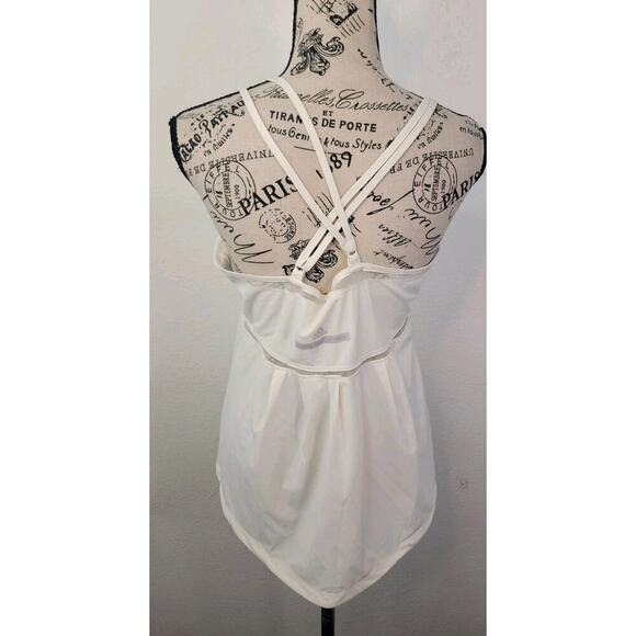 Adidas Stella McCartney Babydoll Tank Top Womens Sz Large Strappy Performane - Picture 6 of 12
